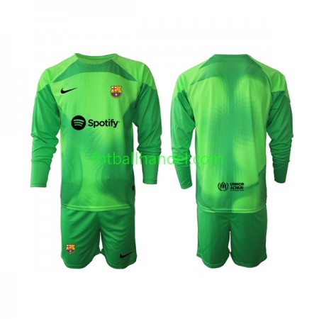 Barn Fotballdrakter Keeper FC Barcelona Hjemme 2022-23 Langermet